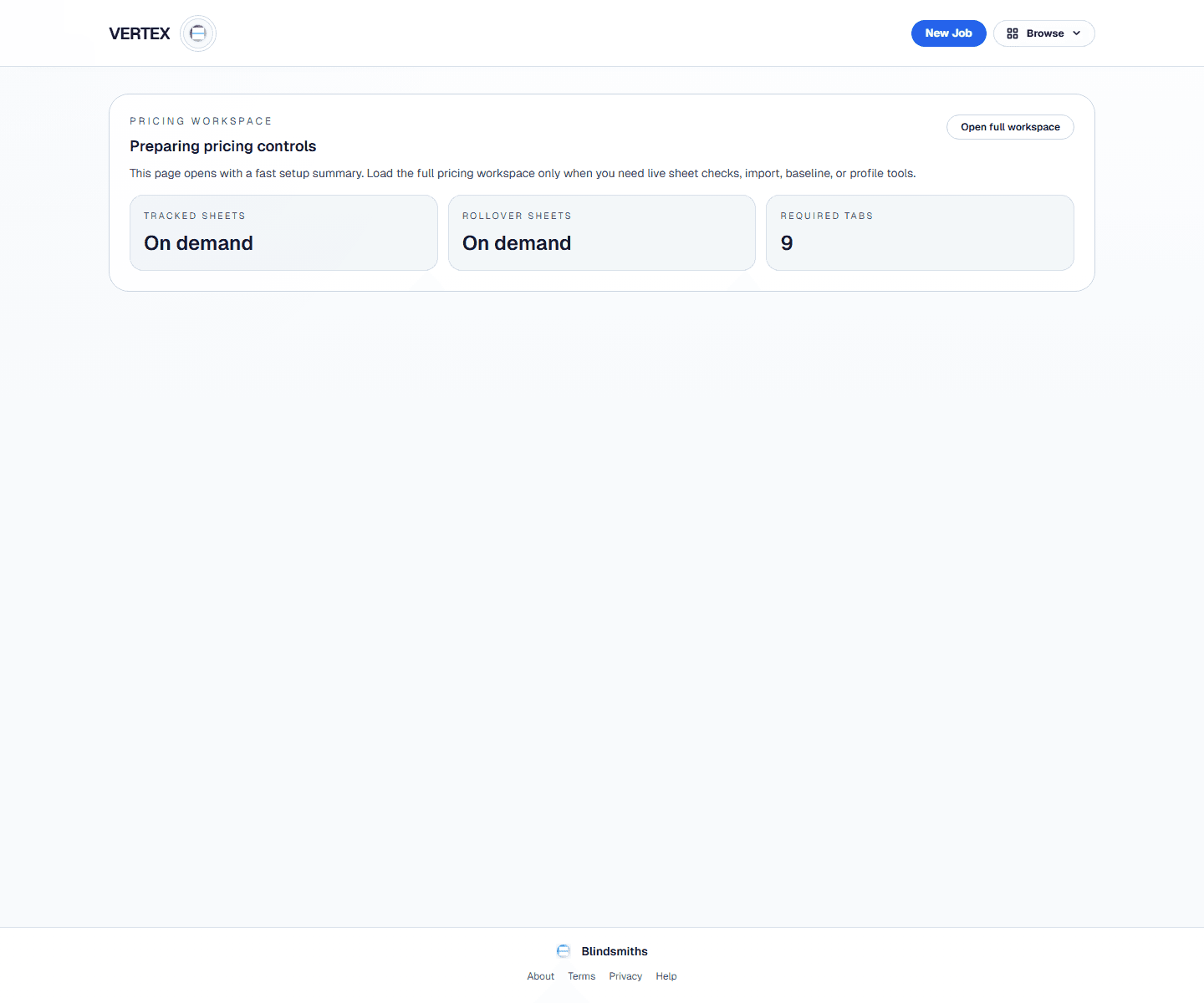 Start supplier-pack work from pricing settings.